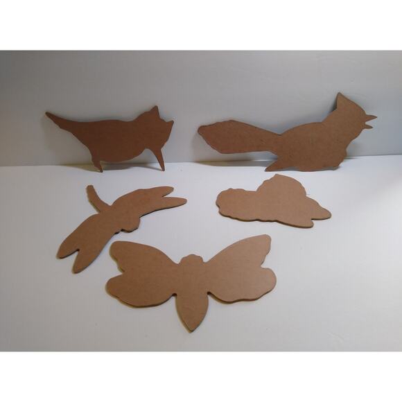 Bumble Bee Dragonfly Kingfishers Blue Jay Birds Moth Lot (5) Thick Diecuts 1940s - Picture 7 of 7